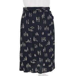 Vintage Mini A-Line Skater Skirt Black 10